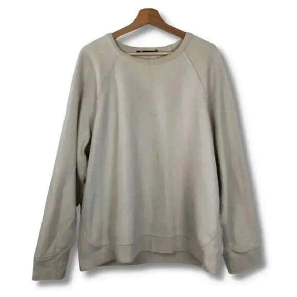 T by Alexander Wang Crewneck Sweatshirt Beige Large - Picture 1 of 8